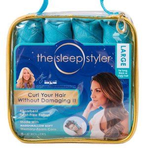 Sleep Styler Hair Curlers - Teal. 10$